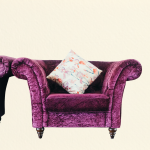 Velvet Lavendar Chair