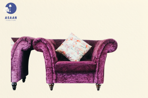 Velvet Lavendar Chair